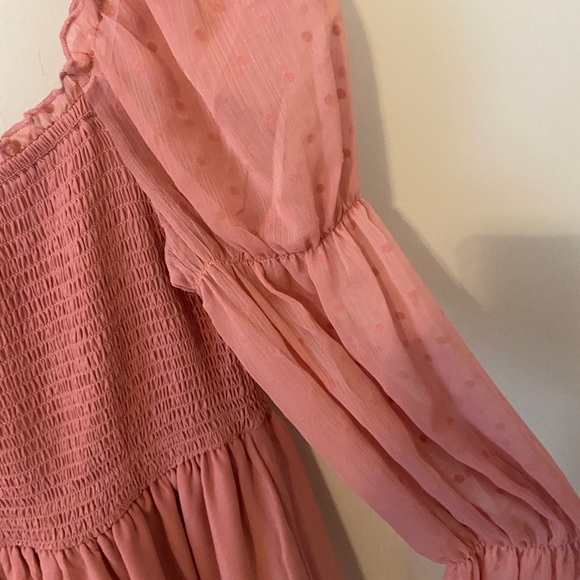 blush smocked mini dress! so cute!! - Picture 3 of 5